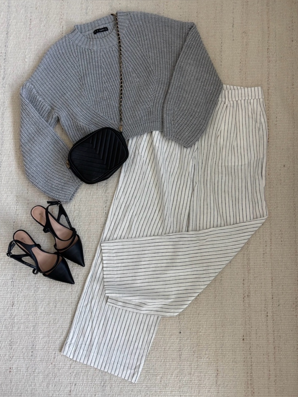 | NWT | Joe Fresh | Striped Wide-Leg Linen Blend Pants Women’s size 8